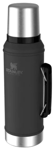 Termo Stanley Clasico 950ml Negro Con Manija Y Tapón Cebador