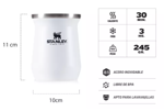 Mate Termico 236ml Stanley Classic Inoxidable Sin Bpa Blanco