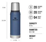 Termo Stanley Clasico Lake 590ml Acero Inoxidab Pico Cebador