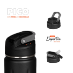 Botella Deportiva Waterdog ACUA750BK Acero Inox 750 ml Negra