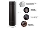 Termo Digital De Acero Inoxidable Gadnic TG5 Frio Y Calor Capacidad 500 Ml