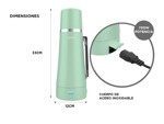 Termo Electrico Peabody E-termo 700w 1 Litro Pico Cebador Y Bombilla Rosa metalizado
