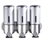 Dispenser Triple de Pared Gadnic Para Jabón Shampoo Crema