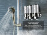 Dispenser Triple de Pared Gadnic Para Jabón Shampoo Crema