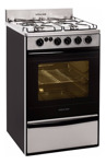 Cocina Volcan 89673v A Gas/eléctrica 4 Hornallas  Acero 220v
