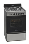 Cocina A Gas Longvie Multigas 4 Hornallas Acero Inox 70 Lts