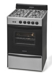 Cocina A Gas Longvie Multigas 4 Hornallas Acero Inox 70 Lts