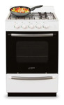 Cocina Eslabón De Lujo Efm56nb A Gas 4 Hornallas  Blanca Puerta Con Visor