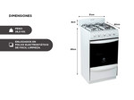 Cocina Escorial Palace Gas Natural 51cm