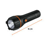 Linterna Plástica Truper con 1 LED de 80 lm y 2 Pilas AA 13018