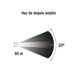 Linterna Plástica Truper con 1 LED de 80 lm y 2 Pilas AA 13018