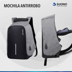 Mochila Antirrobo Impermeable Suono Puerto Usb Snac-1000