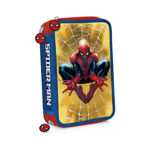 Cartuchera 3 Pisos Spiderman Marvel Elasticos Hombre Araña