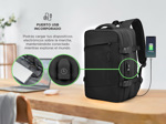 Mochila de Viaje Para Equipaje South Port MCH228 Impermeable Negro