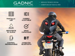 Mochila Para Moto Gadnic Pantalla Led Porta Casco Semi Rígida