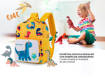 Mochila Escolar de Dinosaurio Gadnic Para Niños Colegio