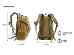 Mochila Táctica Gadnic Senderismo Camping Viaje 30L