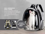 Mochila Transportadora de Mascotas Gadnic Capsula Acrilico 360