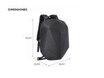 Mochila Semi Rígida Para Moto Cucyma CB-1907 Impermeable Portacasco