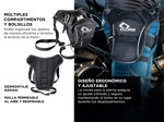 Muslera CUCYMA CB-1605 Expansible 2,8L a 4,6L Riñonera Táctica Para Moto