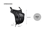 Muslera CUCYMA CB-1605 Expansible 2,8L a 4,6L Riñonera Táctica Para Moto