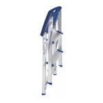 Escalera Banqueta 3 Escalones Aluminio Mor 005107