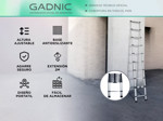 Escalera Telescópica Gadnic 2M Con Altura Ajustable