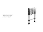 Escalera Telescópica Gadnic De Aluminio Extensible 3.8 Metros  