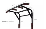 Barra Dominadas Maverick Ejercicio Fitness Para Pared