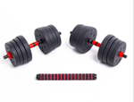 Kit Funcional Randers Mancuernas + Barra 25Kg