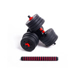 Kit Funcional Randers Mancuernas + Barra 25Kg