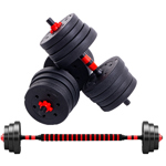 Randers Kit Mancuernas + Barra 25kg + Banco