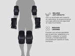 Kit de Protección Rodillera Codera Muñequera Gadnic ROL31 Patinaje Moto Bici
