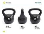 Pesa Rusa Maverick Ket6 6kg Pvc Kettlebell Fit0602