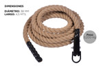 Soga De Trepar Yute Crossfit 38mm 4,5 Metros