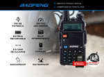 Handy Baofeng UV-5R Kit Bi-Banda 8w Hasta 12km + 2 Baterías y Manos Libres