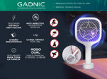 Raqueta Paleta Gadnic Mata Mosquitos Moscas Recargable Usb