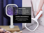Raqueta Paleta Gadnic Mata Mosquitos Moscas Recargable Usb