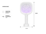 Raqueta Paleta Gadnic Mata Mosquitos Moscas Recargable Usb