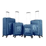 Set valijas Wander Lust Azul Marino 18" 20" 24" 28" x4 Ruedas giratorias