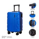 Valija de Cabina Travel Tech Carry on de 20 pulgadas Color Azul Francia
