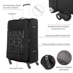 Set valijas Wander Lust Azul Marino 18" 20" 24" 28" x4