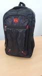 Mochila Porta notebook  16 pulgadas Bolsillo Superior ( Vivos Rojos ) Color Negro