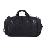 Bolso Wander Lust  Con Cintas Estampadas y Logo Negro Grande