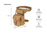 Bolso Muslera Riñonera Gadnic RN06 Táctico Impermeable