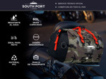 Bolso Estanco South Port Impermeable 60L Ideal Moto Deportes Acuáticos Camping