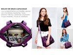 Bolso Bandolera Impermeable Gadnic Con Bolsillos y Cierres