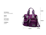Bolso Bandolera Impermeable Gadnic Con Bolsillos y Cierres