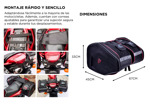Alforjas Rígidas Impermeables y Expandibles MENAT MB-016 Para Moto
