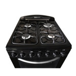 Cocina Domec CCNLE, Multigas, ancho 56 cms., luz, encendido eléctrico, negra